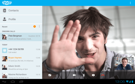 Skype v3.0 – Une version optimisée pour tablettes Android