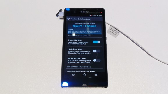 CES 2013 : Présentation du mode Stamina sur les nouveaux smartphones Sony