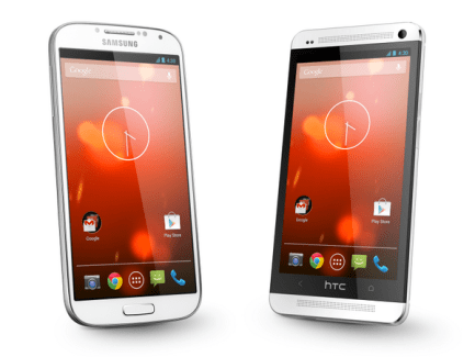 Les HTC One et Samsung Galaxy S4 Google Play edition disponibles aujourd’hui aux USA
