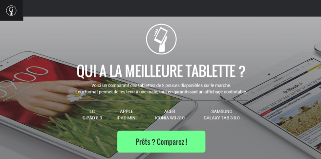 Qui a la meilleure tablette : un comparatif visuel de quatre tablettes 8 pouces