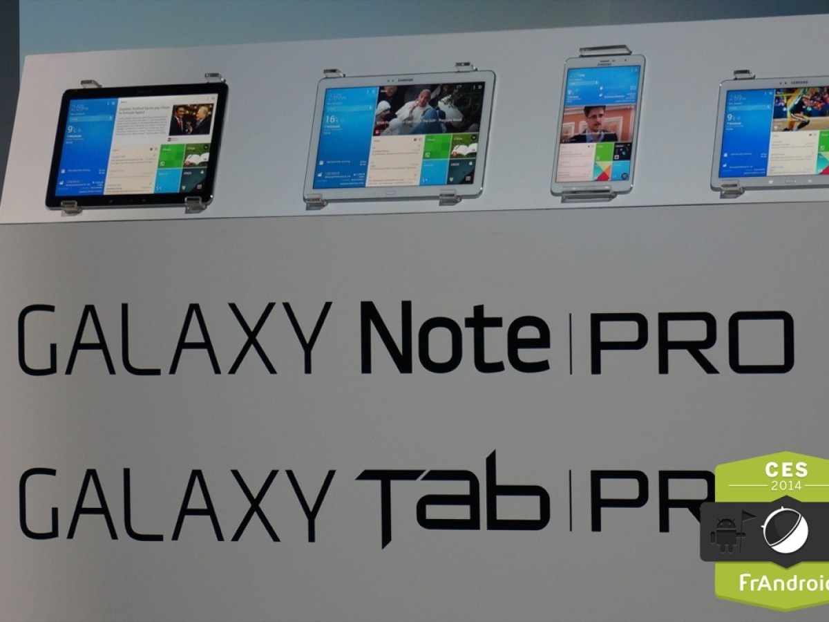 Samsung présente les Galaxy Tab Pro et Note Pro, des tablettes de 8,4 à 12,2 pouces