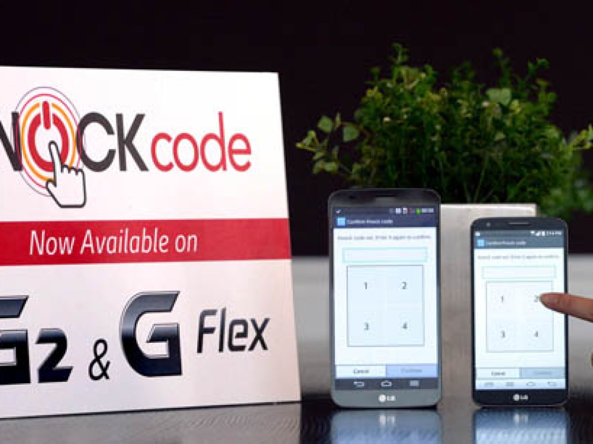 Knock Code : la fonction arrivera en avril sur LG G2 et G Flex