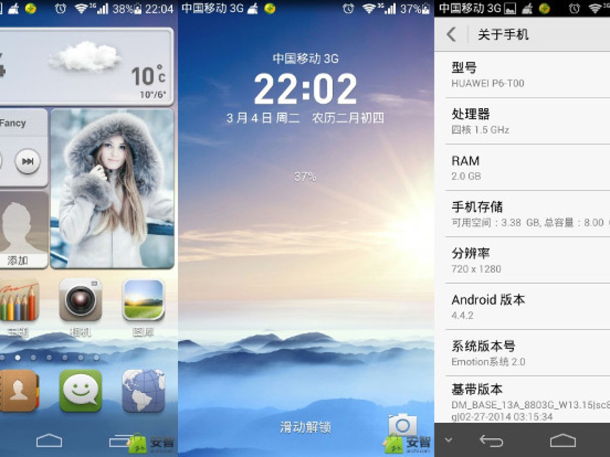 Huawei lance Android 4.4.2 sur son Ascend P6 (en Chine)