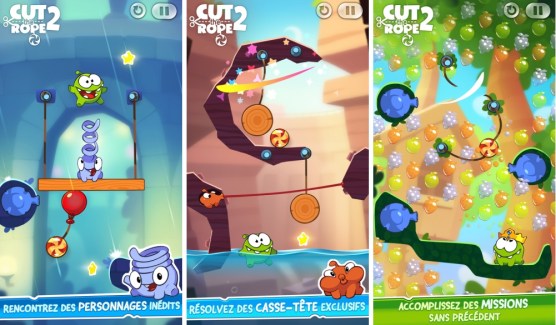 Cut The Rope 2 est disponible sur le Google Play (edit)