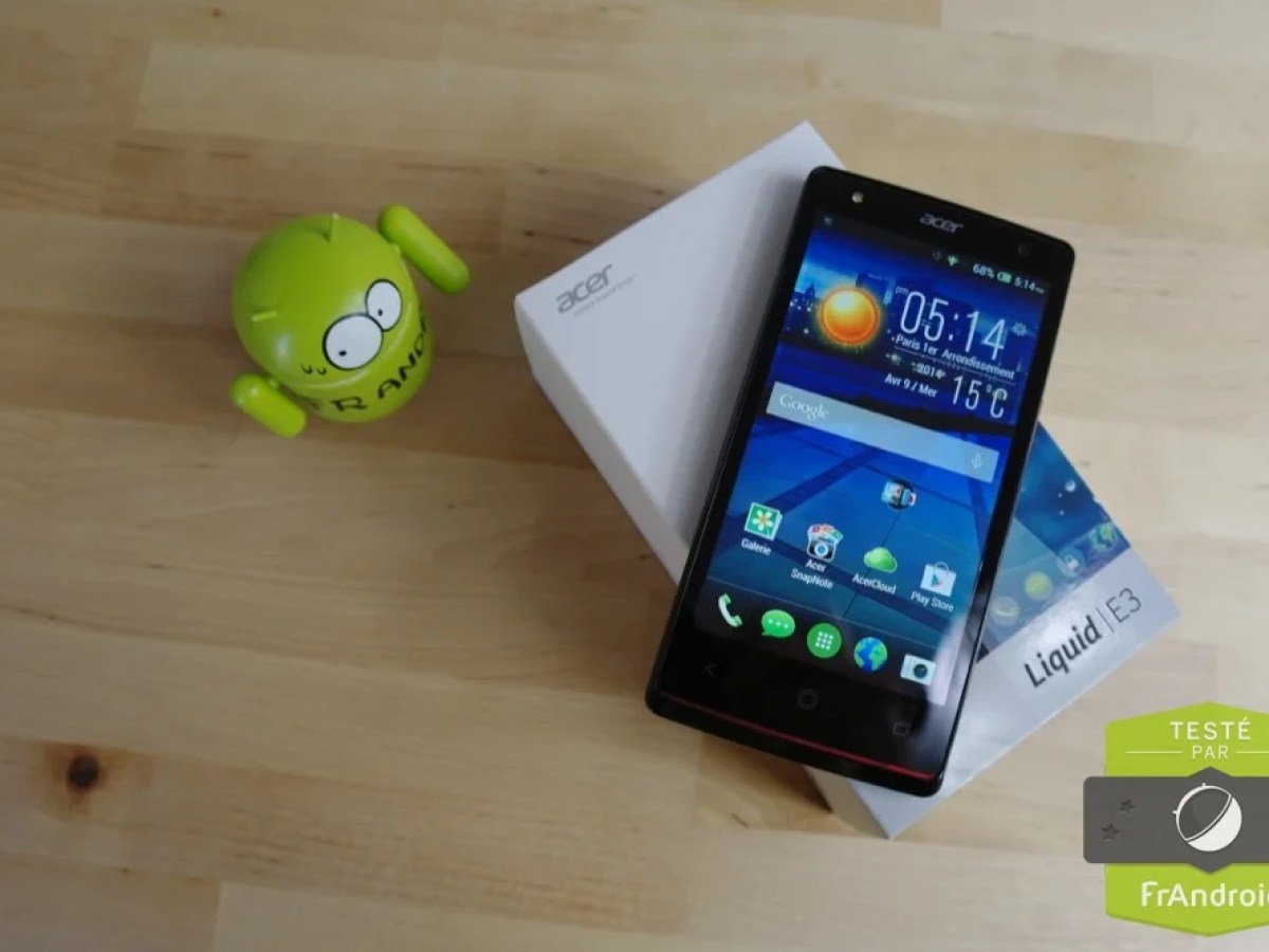 Soldes : Le smartphone Acer Liquid E3 à 127,90 euros