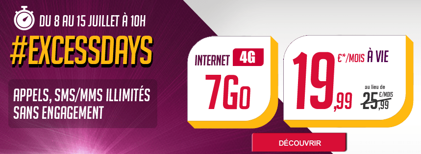 Virgin Mobile : un forfait 4G avec 7 Go de data pour 19,99 euros jusqu’au 15 juillet