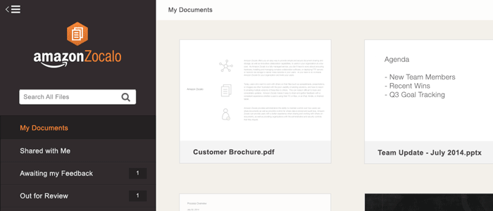 Amazon lance Zocalo, pour contrer Google Docs dans les entreprises
