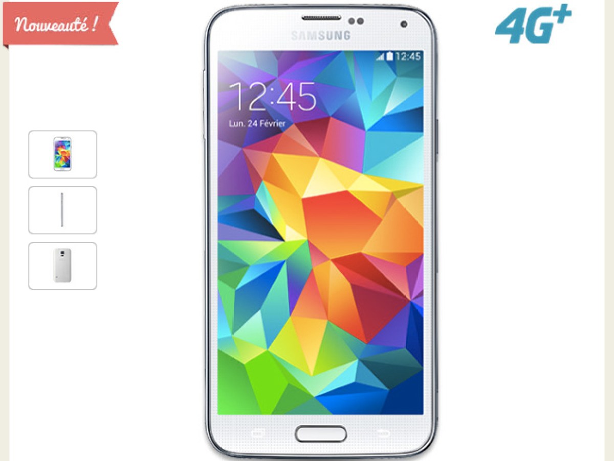 Le Samsung Galaxy S5 4G+ est désormais disponible en France !