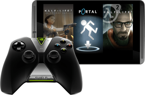 Une manette et des jeux offerts pour l’achat d’une Shield Tablet 4G 32 Go