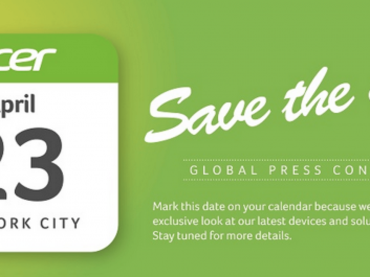Acer prévoit une conférence le 23 avril à New York