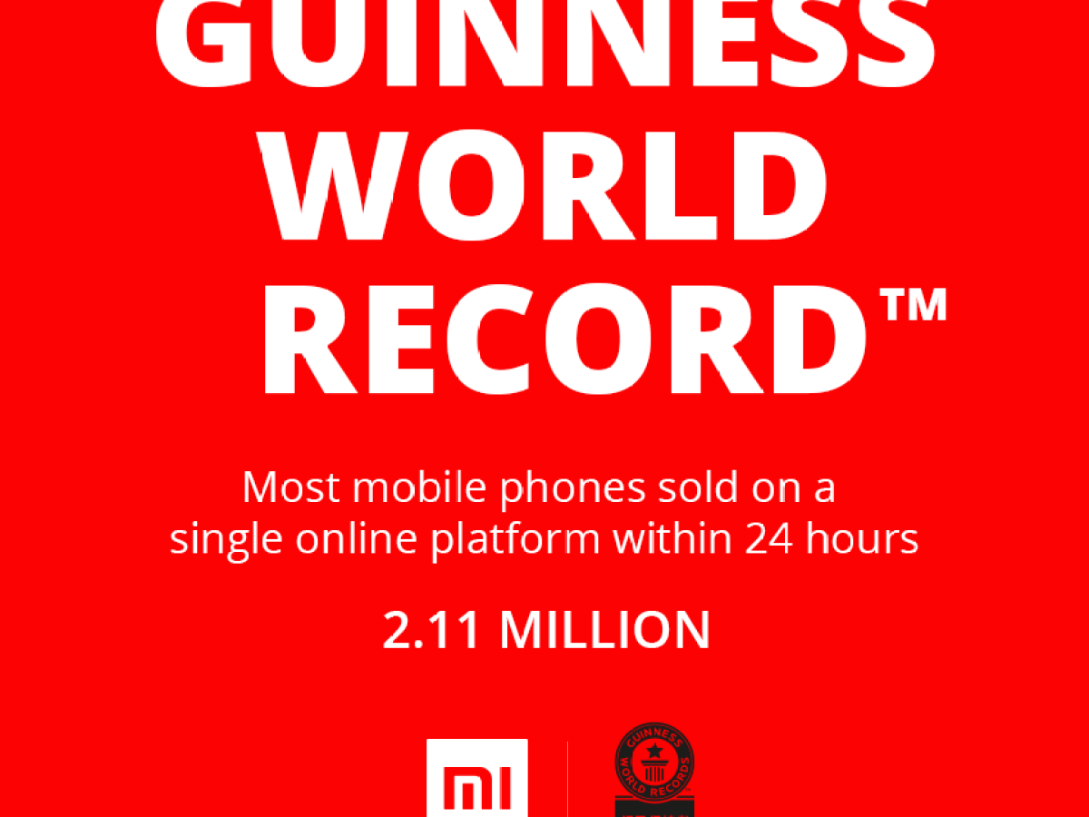 Xiaomi se fraie une place dans le Guinness des Records