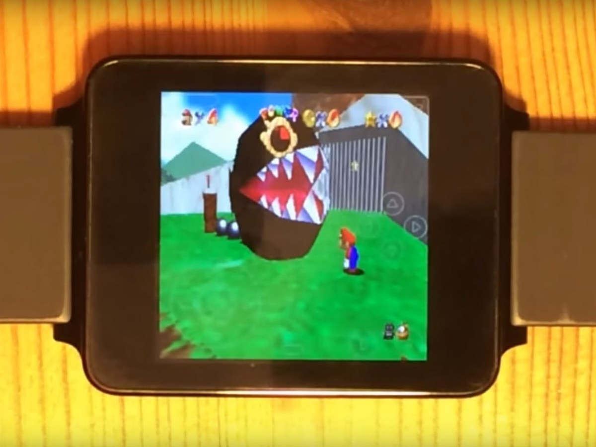 Android Wear : un fan parvient à lancer un émulateur Nintendo 64 sur sa LG G Watch