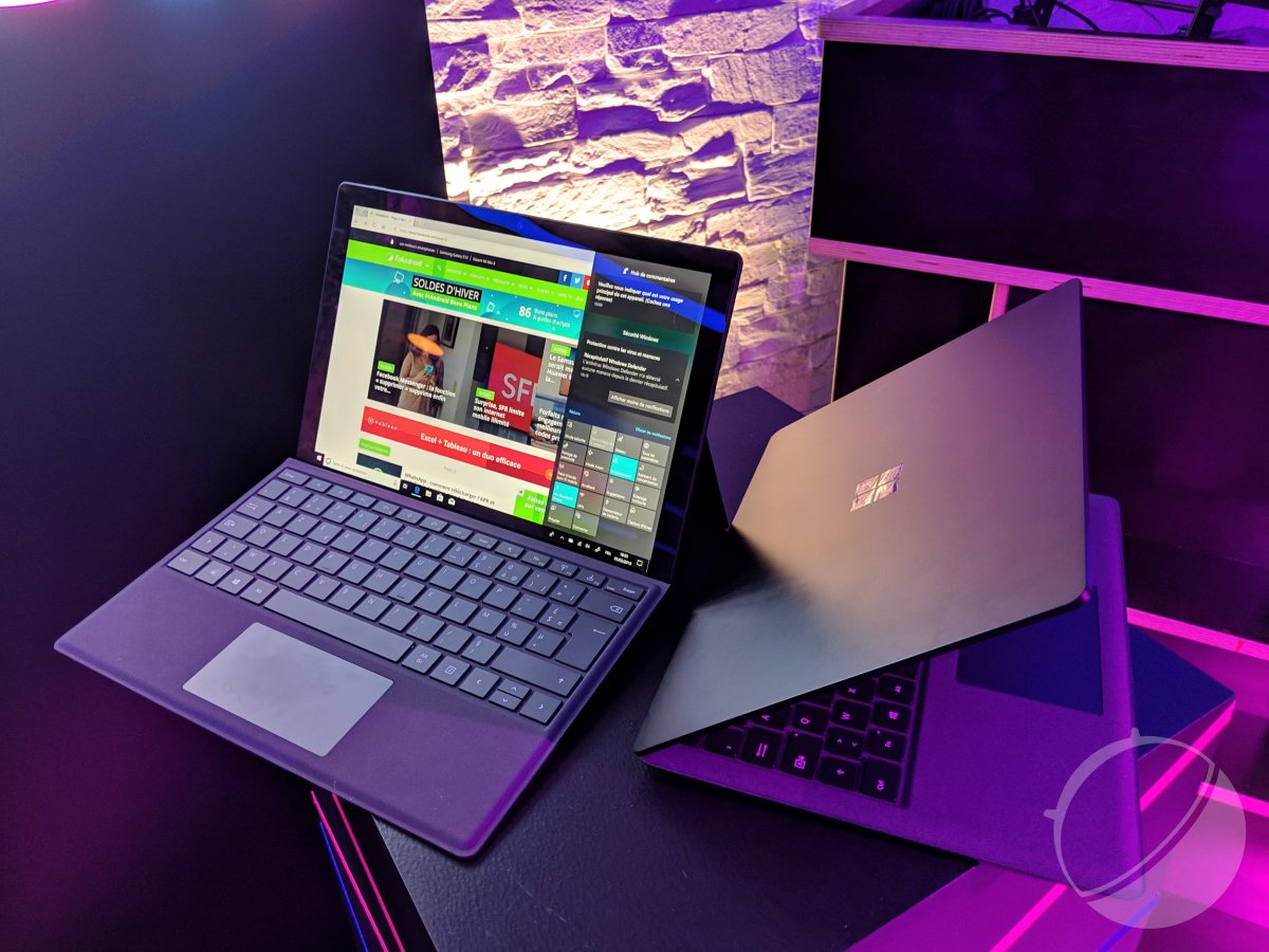 Prise en main des Surface Pro 6 et Surface Laptop 2 : noir, c'est noir