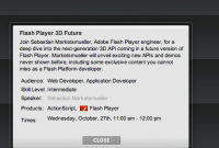 Adobe va mettre Flash Player à la 3D