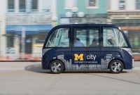 Les bus autonomes français Navya s'exportent à l'université du Michigan