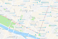 Google Maps affiche le parcours de la Marche des fiertés à Paris