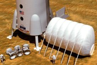 On pourrait peut-être construire des habitats « zéro déchet » sur Mars avec ce...
