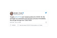 Donald Trump est testé positif au coronavirus