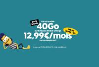 40 Go à 12,99 €/mois, c'est le nouveau forfait mobile à petit prix chez...