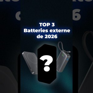 Top 3 des batteries externes de 2026 #shorts