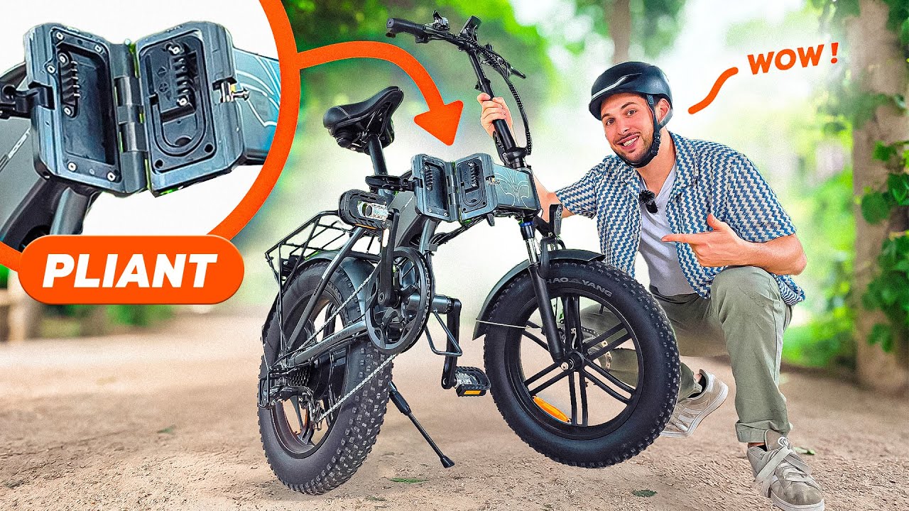 Ce vélo électrique TOUT TERRAIN peut se PLIER et rouler partout