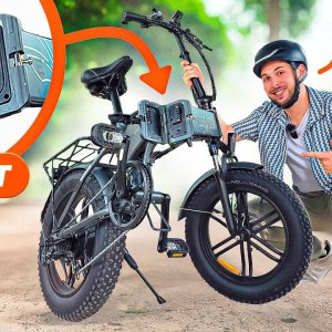Ce vélo électrique TOUT TERRAIN peut se PLIER et rouler partout