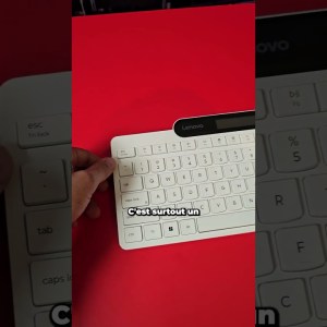 Ce clavier Lenovo se recharge tout seul avec n'importe quelle source de lumière ! #ces #lenovo