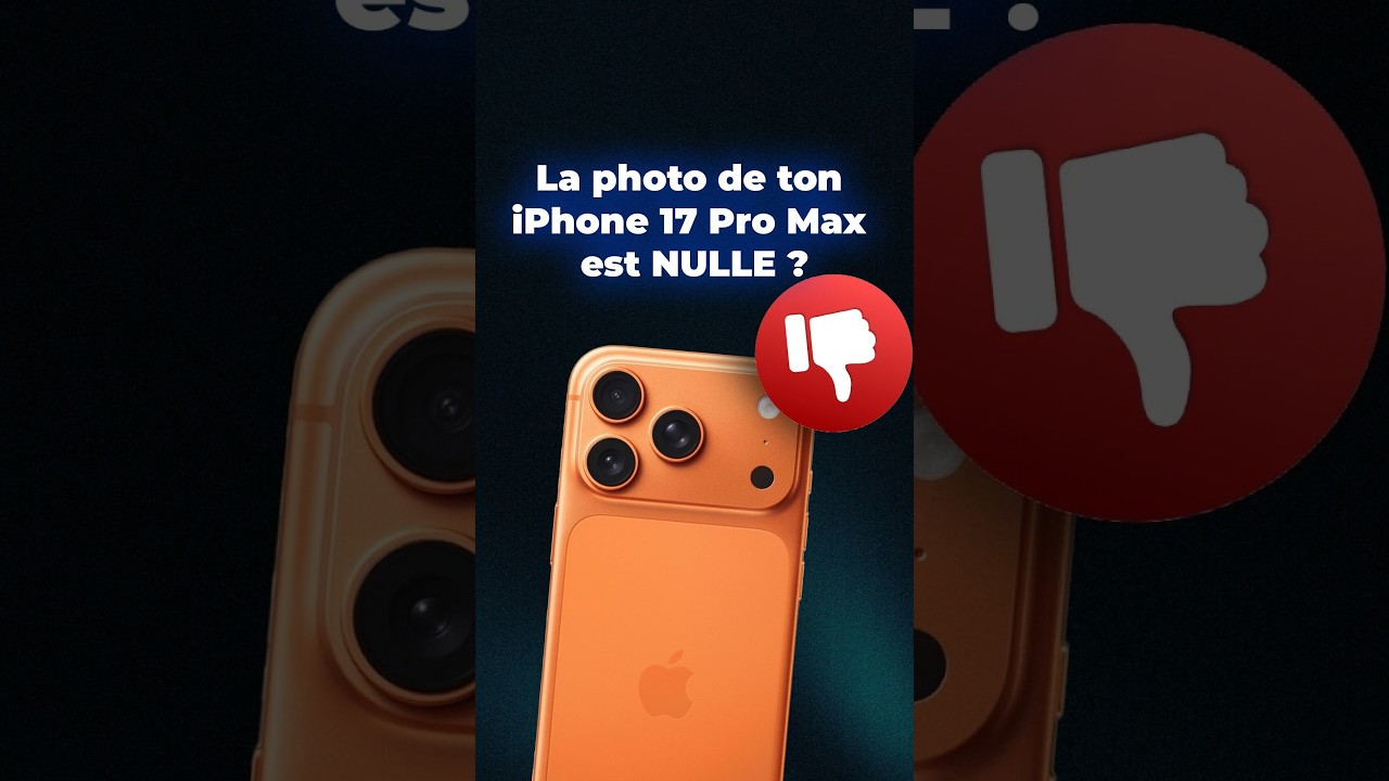 La photo de ton iPhone 17 est NULLE ? #shorts