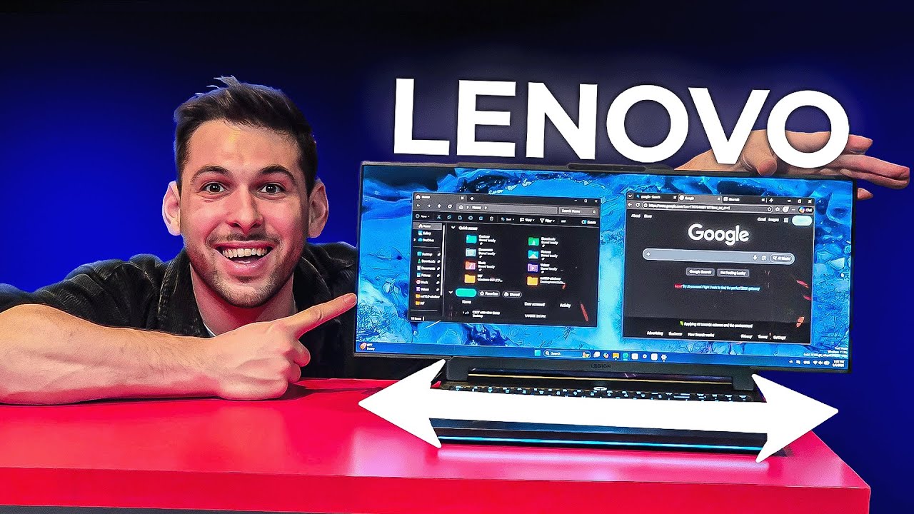 Ce PC portable déroule son écran jusqu'à 24 pouces ! Nouveautés Lenovo