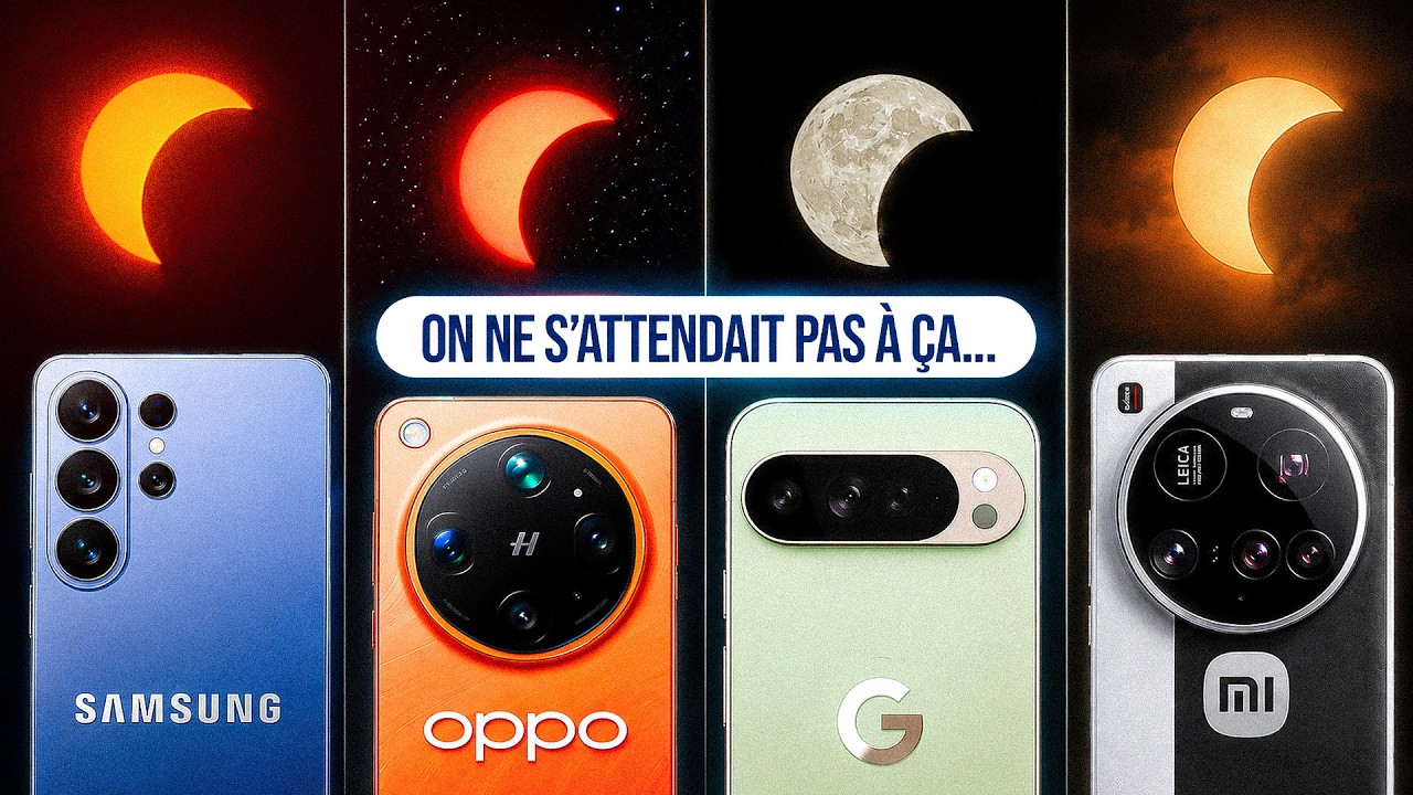 Quel smartphone a pris LA MEILLEURE photo de l'éclipse ? (comparatif)