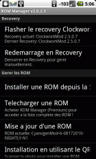 ROM Manager :  L’application qui vous manquait après le root