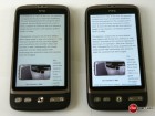 HTC Desire : La comparaison entre Amoled et SLCD