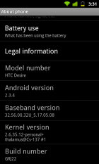 La valse des ROMs sous Android 2.3.4 commence : le HTC Desire est le premier dans la danse