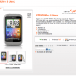 Le HTC Wildfire S est disponible chez Orange