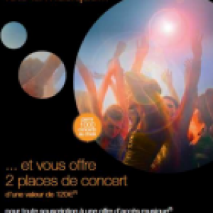 Orange offre 120€ en places de concert pour les nouveaux clients Origami Style et de l’option Open musique