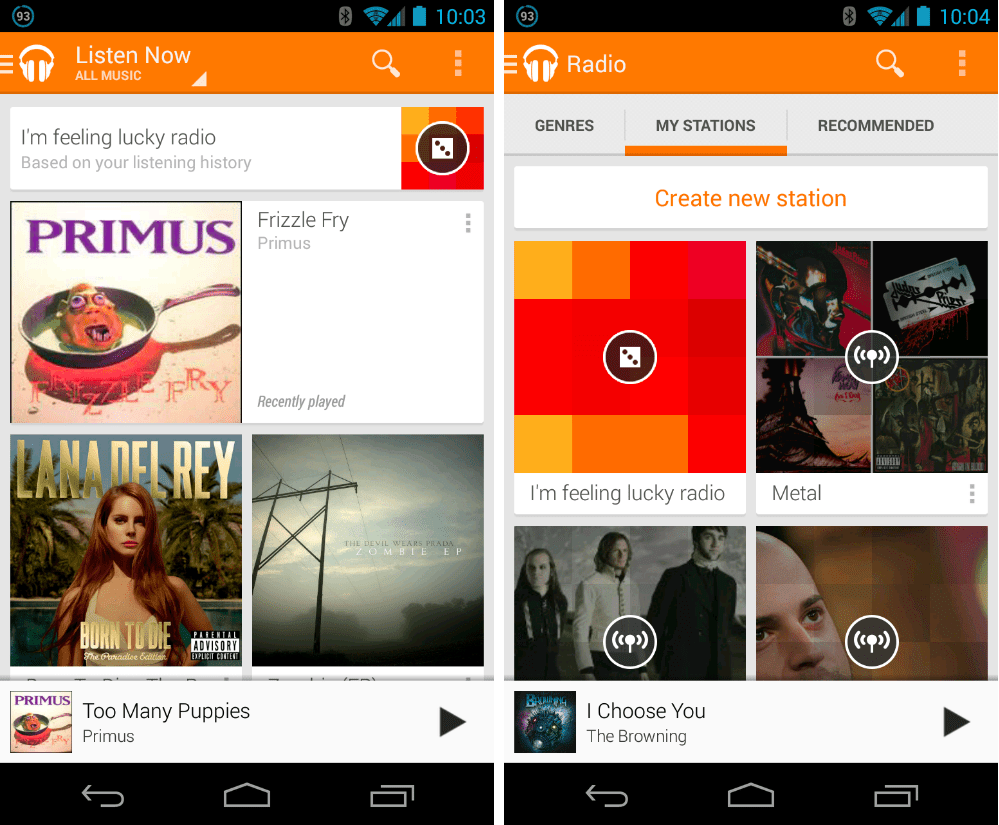 La dernière mise à jour de Google Play Musique permet de stocker la musique sur carte microSD
