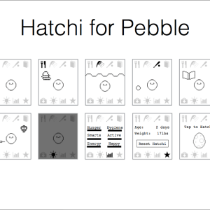 Hatchi : jouez au Tamagotchi sur votre Pebble !