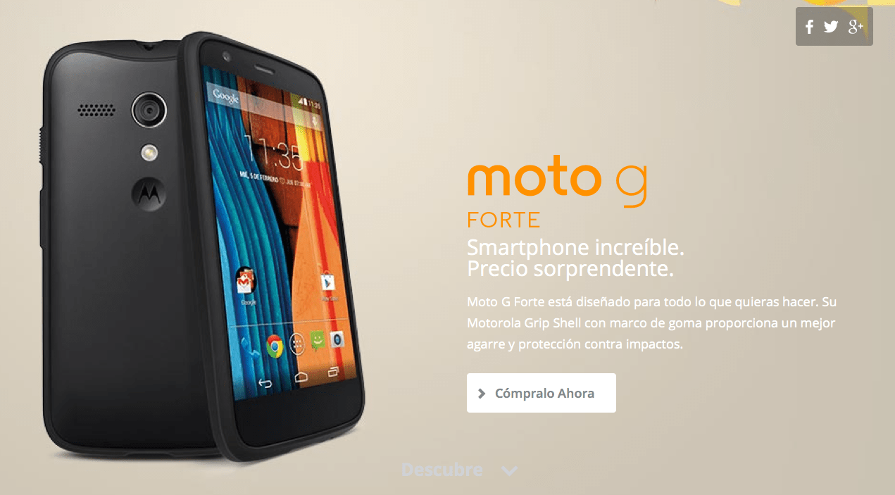 Le Moto G Forte est officiel et sans surprise