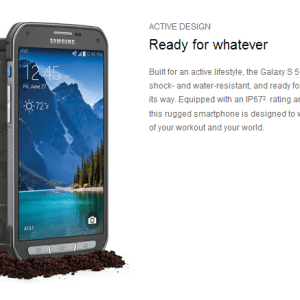 Samsung officialise son Galaxy S5 Active chez AT&T