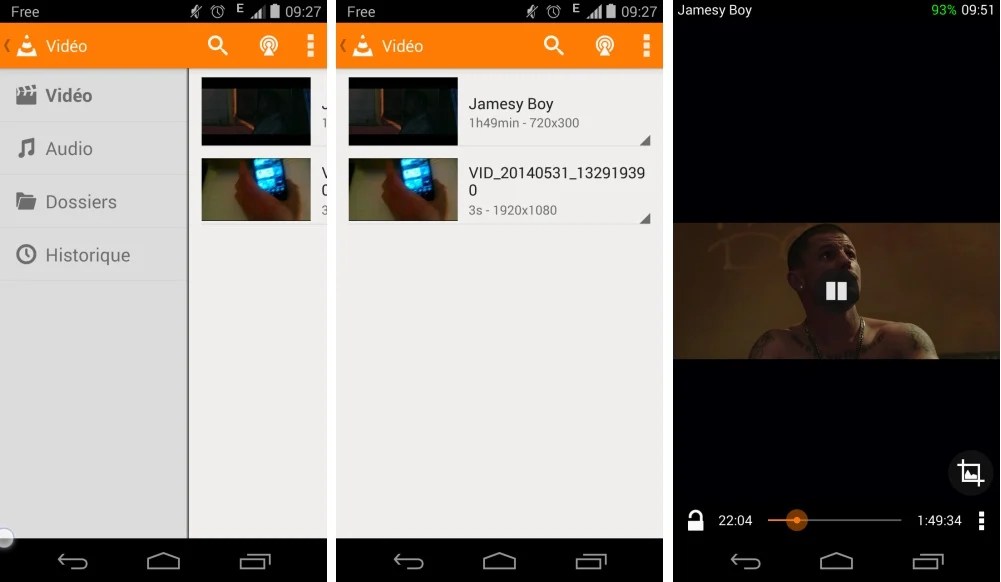VLC for Android Beta passe au flat sur Android