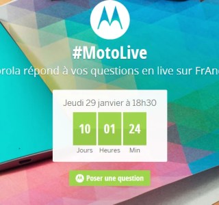 #MotoLive : le 29 janvier, Motorola répond à vos questions en direct !