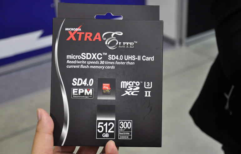 Microdia annonce une carte microSD de 512 Go