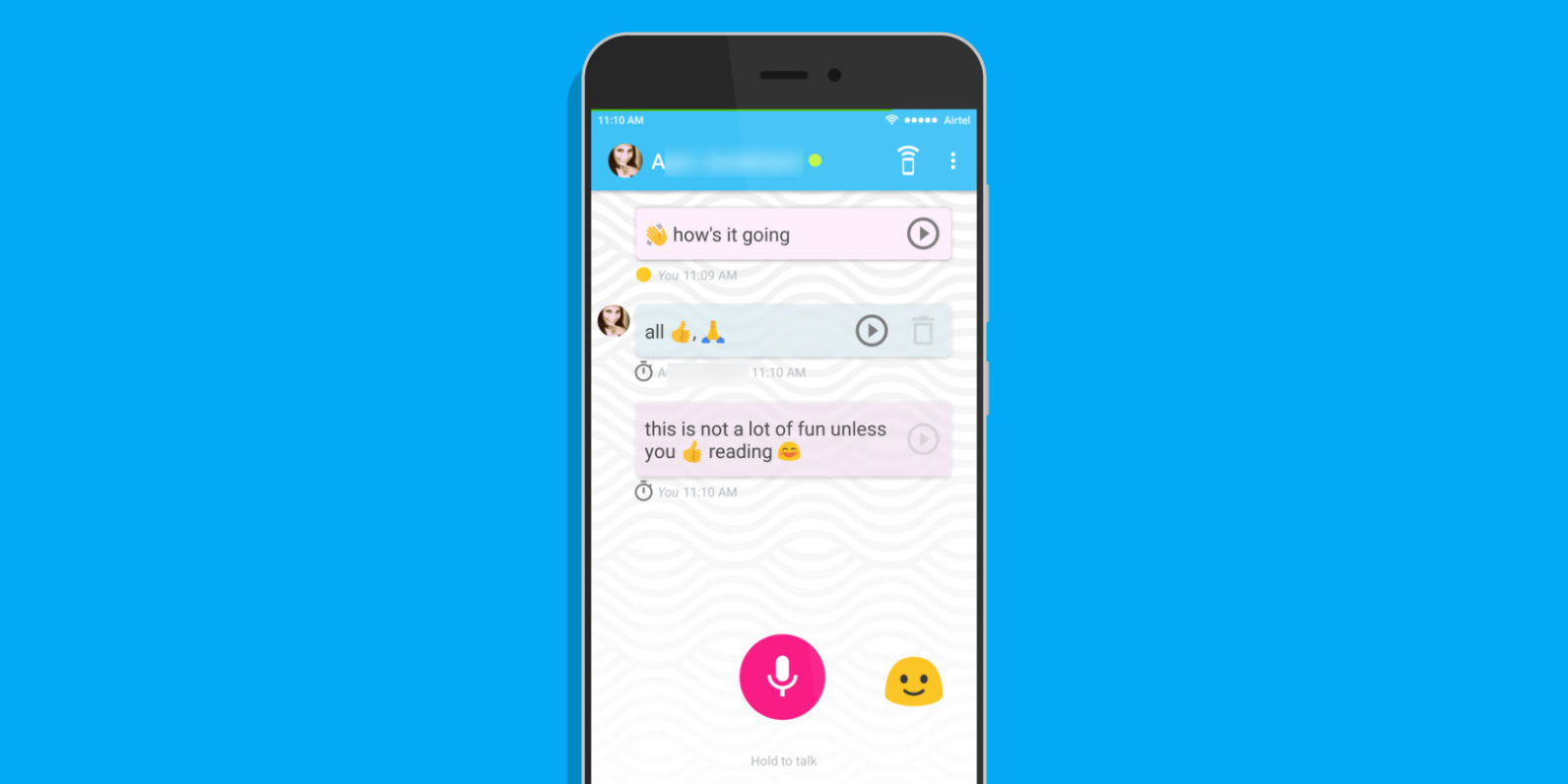 Cette application ? retranscrit vos messages vocaux en emojis ?