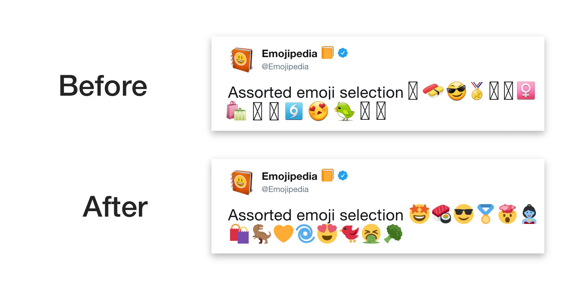 Fragmentation d’Android : face aux incompatibilités des emojis, Twitter prend les choses en main