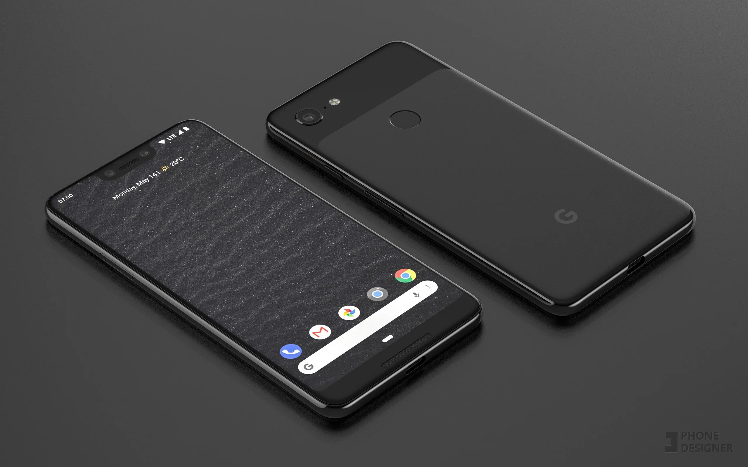 Google Pixel 3 XL : il se montre en photos avec un notch et un dos en verre