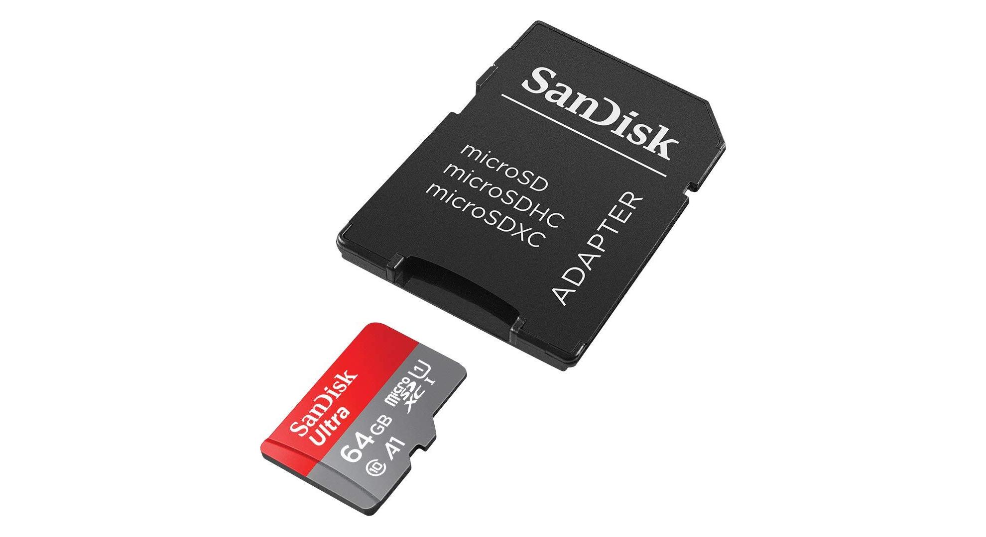 🔥 Bon plan : la microSD SanDisk Ultra 64 Go à 13 euros (adaptateur SD offert)