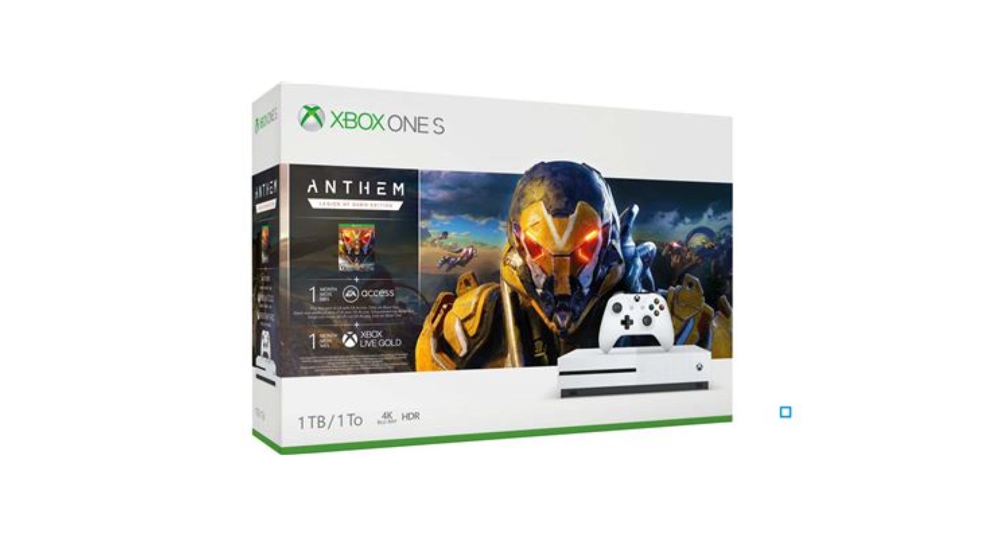 🔥 Bon plan : la Xbox One S 1 To avec 2 manettes et 3 jeux (dont Anthem) est à 239 euros