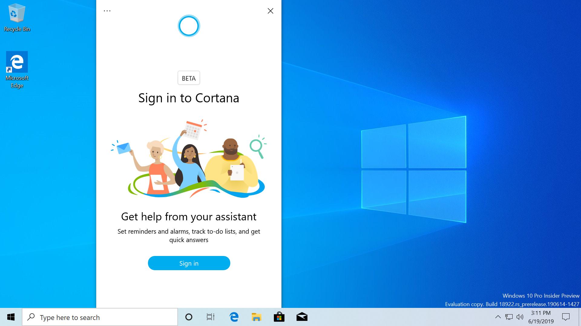 Windows 10 : bientôt une nouvelle interface pour Cortana et des bureaux renommables