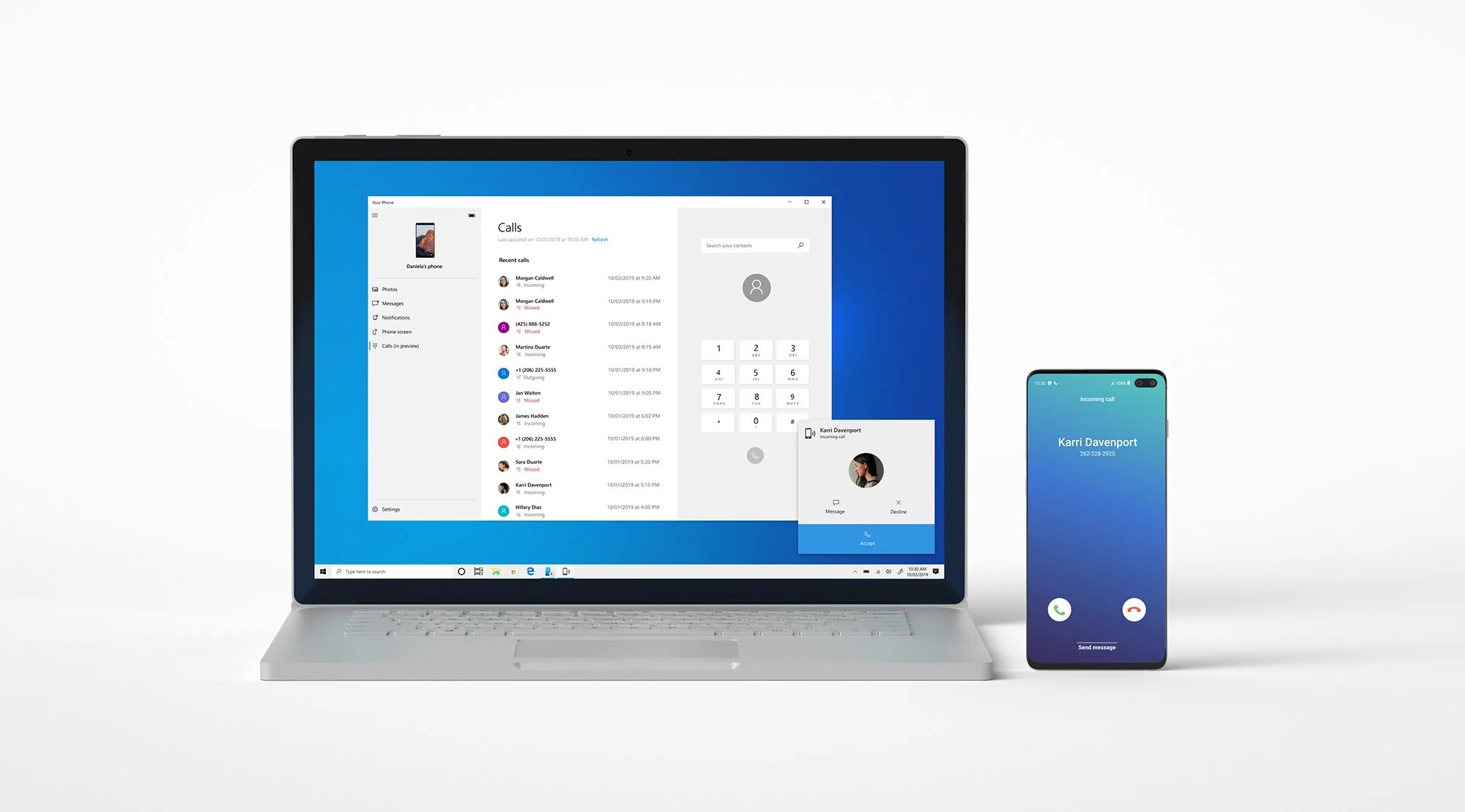 Windows 10 : passez les appels de votre smartphone Android sur le PC