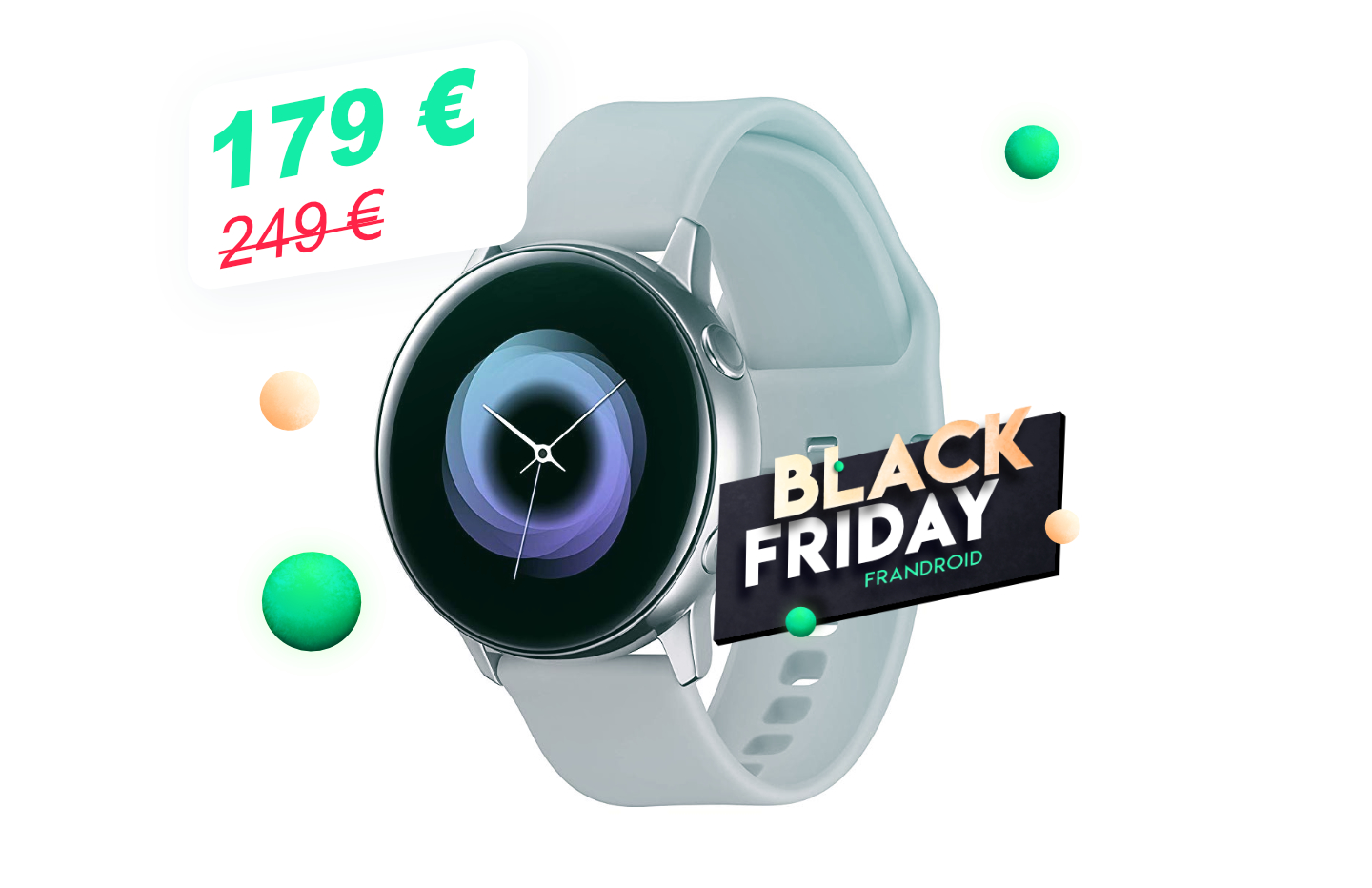 La montre connectée Samsung Galaxy Watch Active descend à 179 € pour le Black Friday